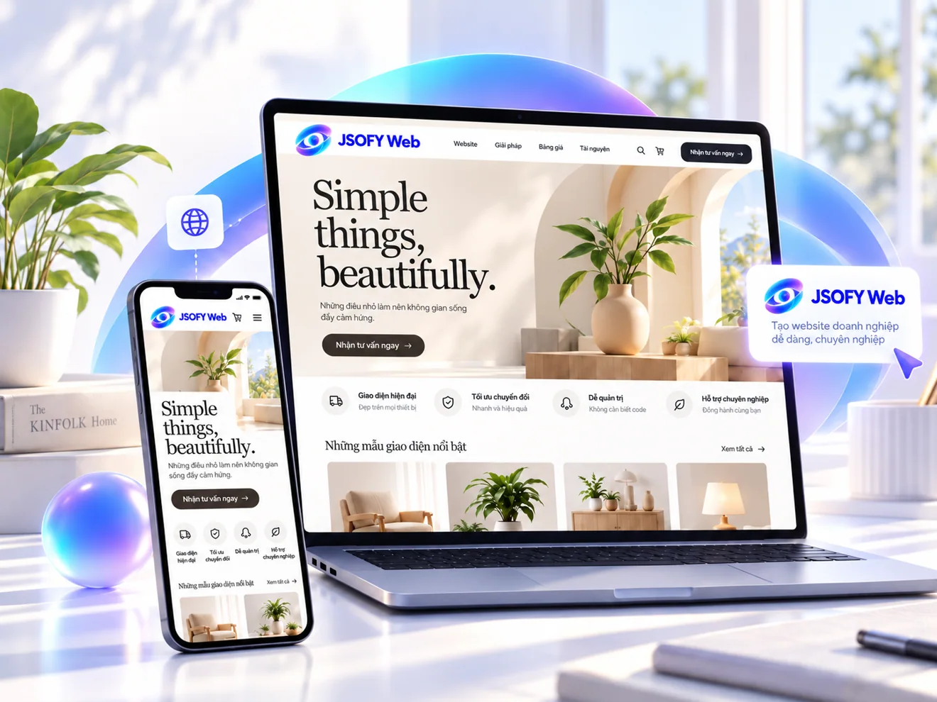 JSOFY WEB: Một website tốt. Một bản sắc rõ nét.